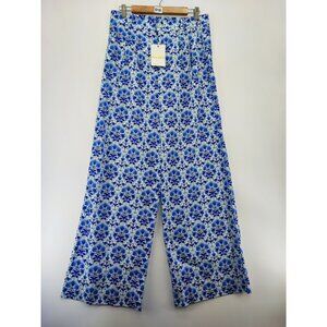 Show Me Your MuMu Blue & White Wide Leg Pants